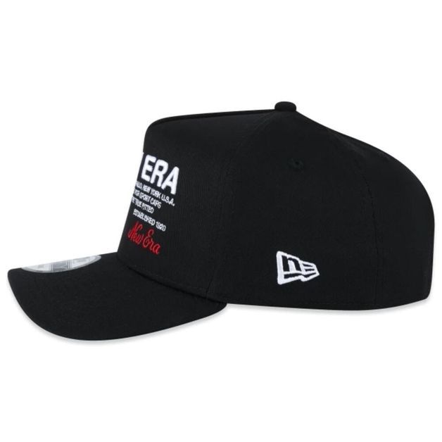 *boné preto 9forty new era logo, no size Preto UNICO
