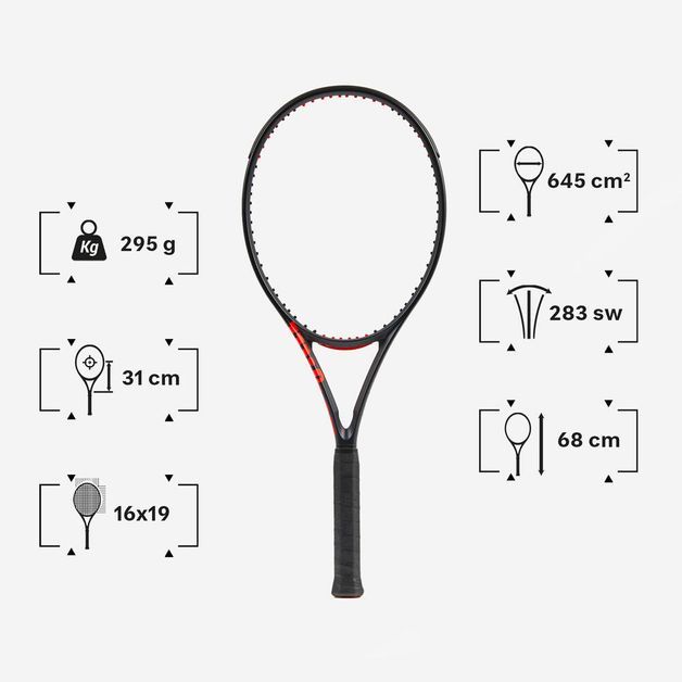 Wilson clash 100 v3, grip 3 Preta GRIP 3