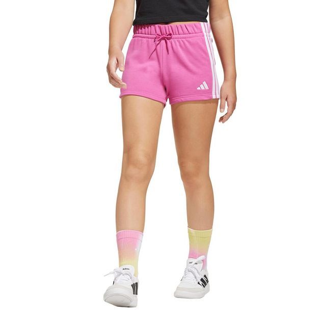 *shorts adidas pink inf oi, 164cm 13-14y 7- 8 ANOS
