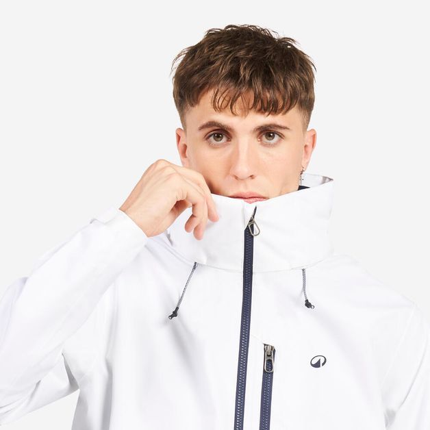 Casaco Masculino de Vela Impermeável Sailing 300 Tribord, branca, 3G