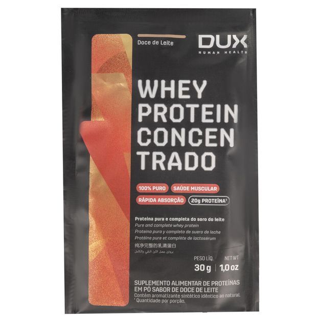 *whey 100% sache dux baunilha, no size Doce-de-leite ÚNICO