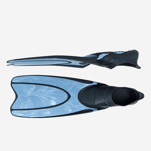 Nadadeira 100 adulto cinza, 34/35 Azul 36/37 BR