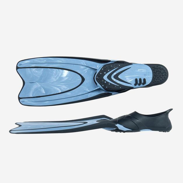 Nadadeira 100 adulto cinza, 34/35 Azul 36/37 BR