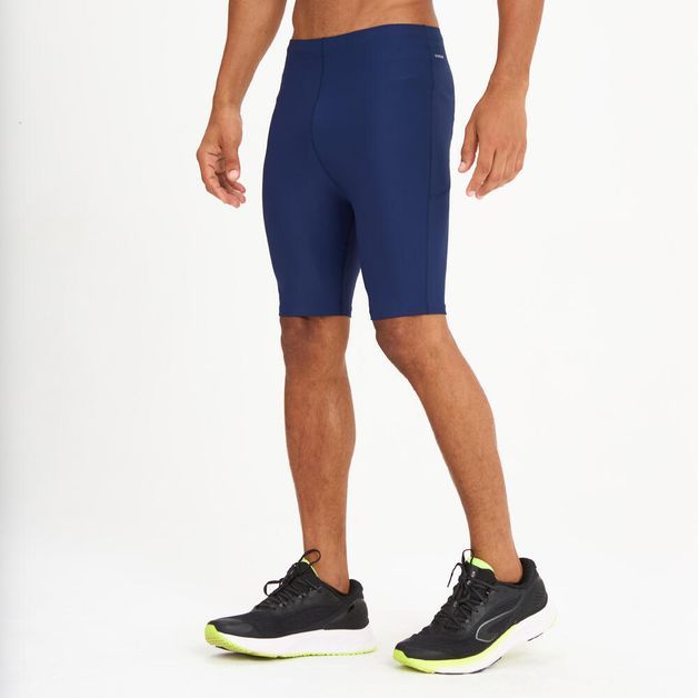 Bermuda Masculina de Corrida 500 Compact Kiprun, azul-marinho, 3G