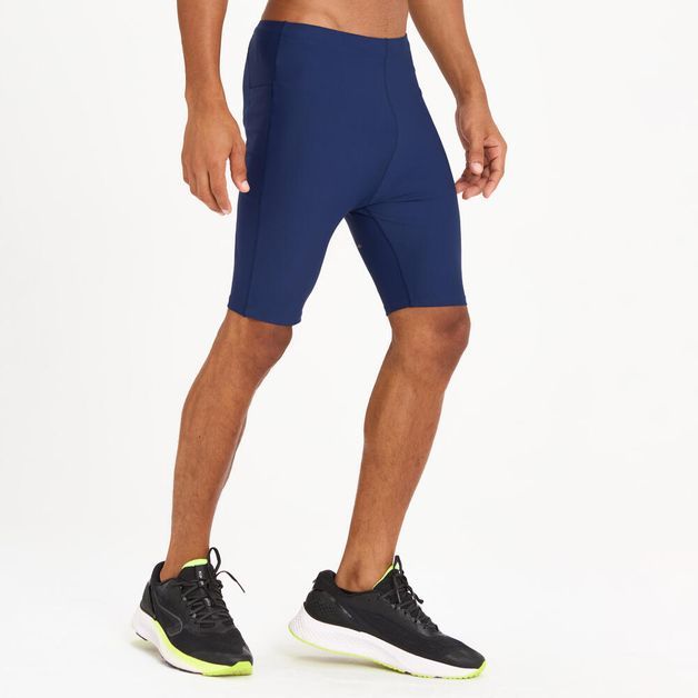 Bermuda Masculina de Corrida 500 Compact Kiprun, azul-marinho, 3G