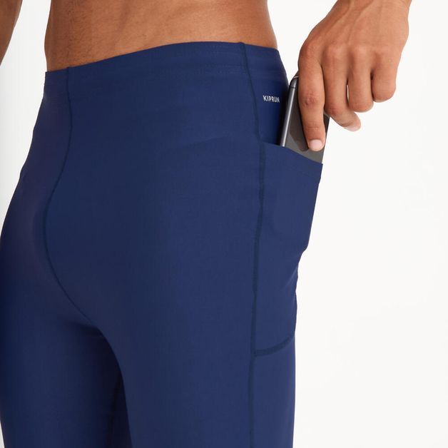 Bermuda Masculina de Corrida 500 Compact Kiprun, azul-marinho, 3G