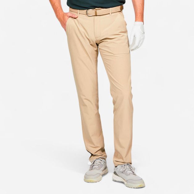 Calças Masculina de golf WW500, bege, 38