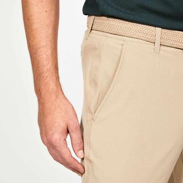 Calças Masculina de golf WW500, bege, 38