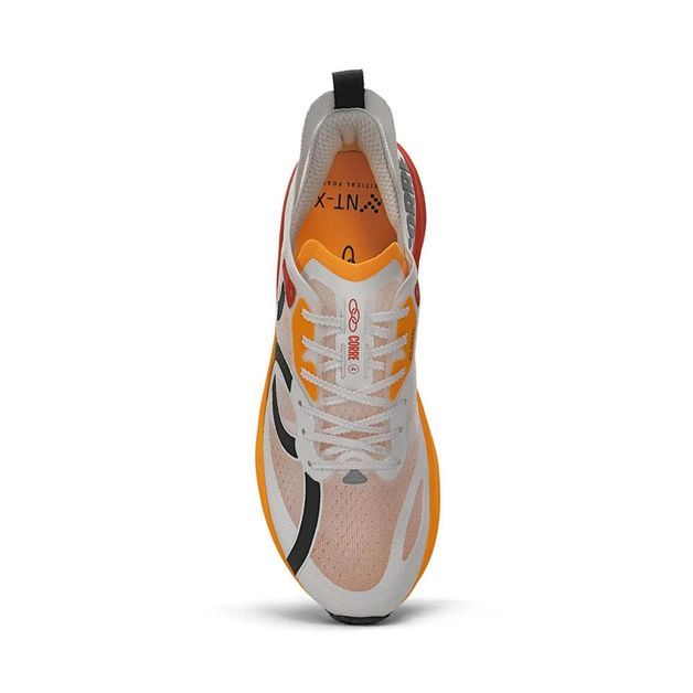 Tênis Unissex de Corrida  Corre 4 Olympikus, branco-laranja, 40 BR