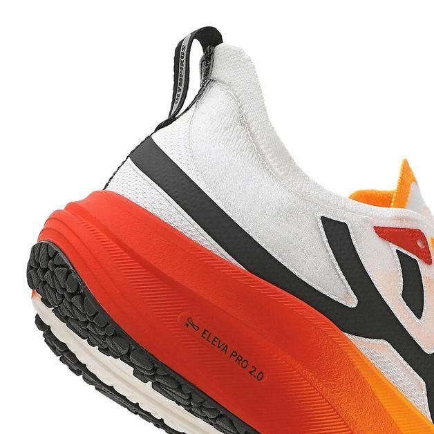 Tênis Unissex de Corrida  Corre 4 Olympikus, branco-laranja, 40 BR
