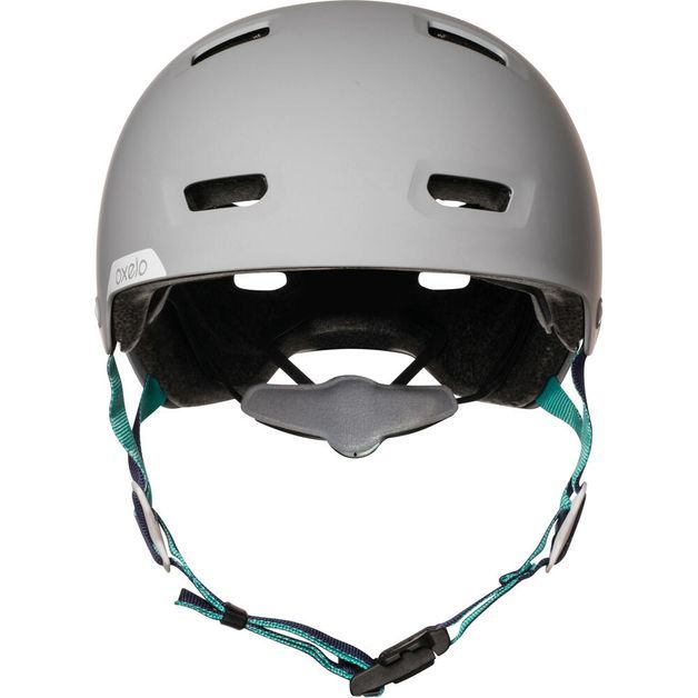 Capacete-MF540-Oxelo-cinza-verde-55-59-CM