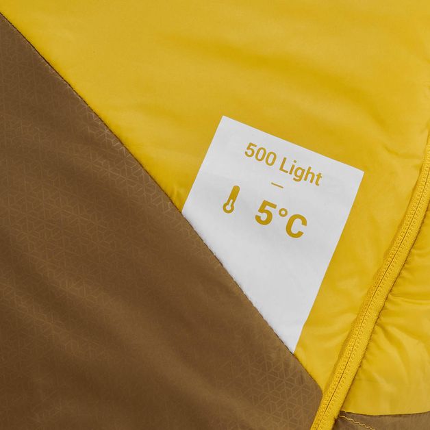 sleeping-bag-trek-500-5°-yellow-xl3