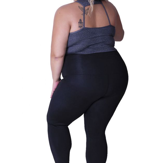 CALÇA FEMININA BLACK LEGGING - PLUS SIZE - Loja Moda Grande Brasil