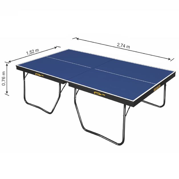 Mesa Ping Pong Oficial 25mm Pés em ferro MDF Oficial Federada