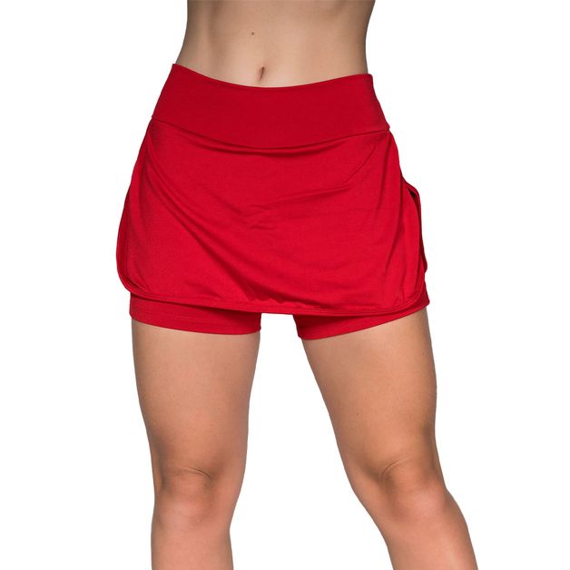 Short Saia Fitness Feminina Academia Suplex saia rodada academia