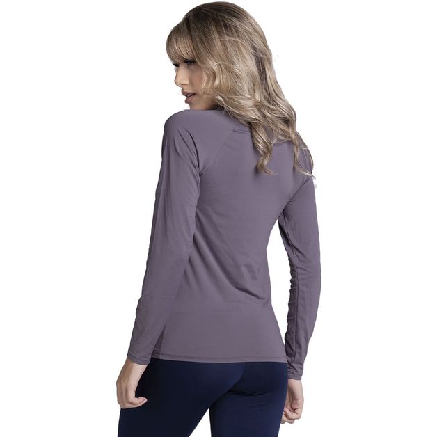 Blusa Térmica Feminino Longa Segunda Pele Proteção UV