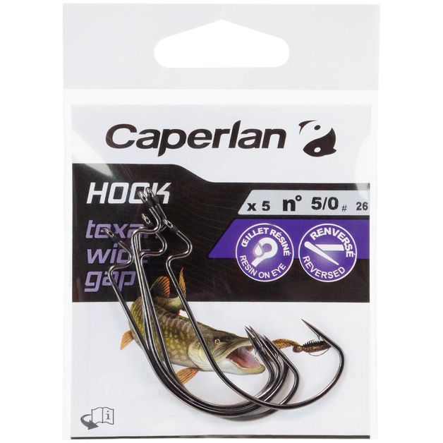 ANZOL PESCA HOOK TEXAN WIDE GAP 4/0 CAPERLAN - Decathlon