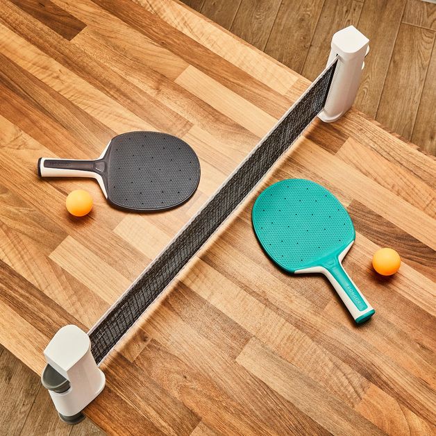 Kit Ping Pong Luxo - 2 Raquetes, 1 Bolinha + Rede com suportes - Cama  Elástica RS