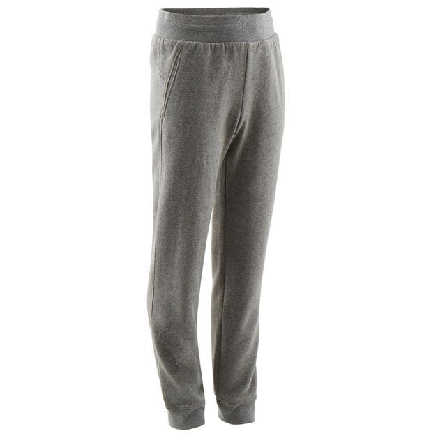 Calcas-largas-quentes-GINASTICA-CRIANCA-Menino-100-preto-uni