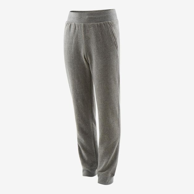 Calcas-largas-quentes-GINASTICA-CRIANCA-Menino-100-preto-uni