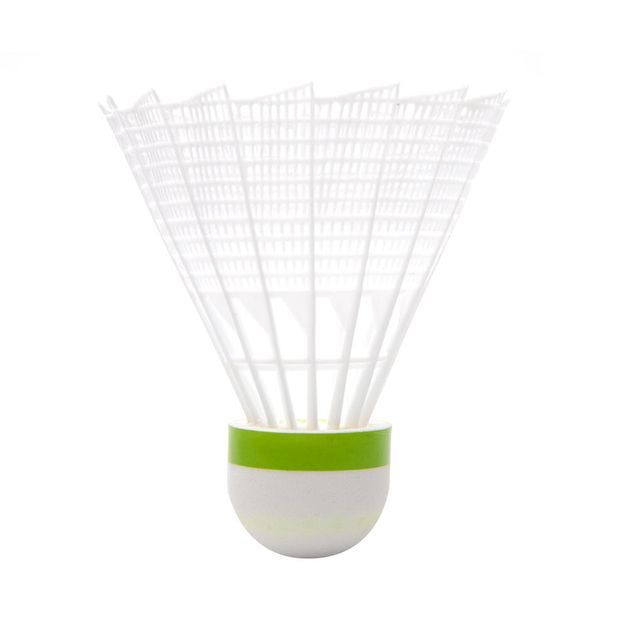 Volante-de-Plastico-Badminton-PSC-100-Medium-Branco-Cinza-Laranja--conjunto-3-