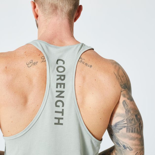 Os homens é cortado camisola sem mangas Ginásio Stringer túnica de treino  em branco a T-shirt t muscular musculação topo do tanque de vestuário de  Fitness - China Os homens é cortado