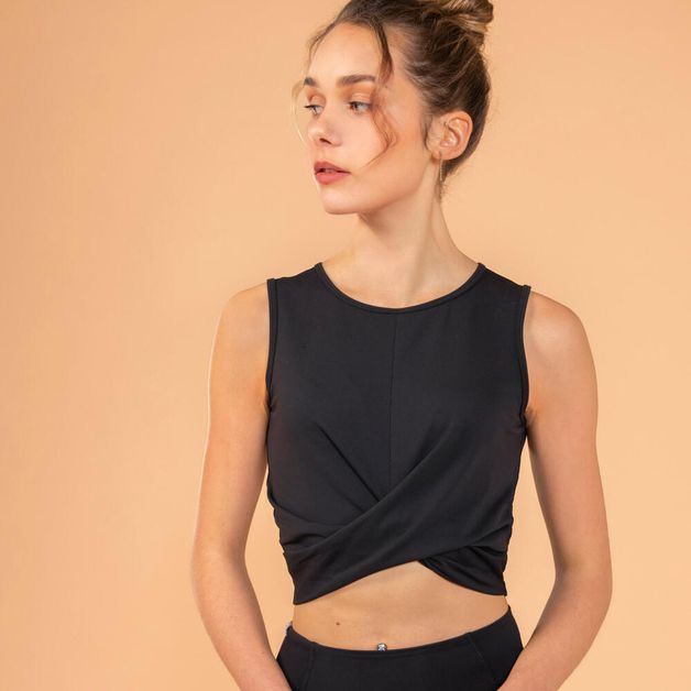 Crop-top-yoga-brown-uk12---14---eu-l-Preto-GG