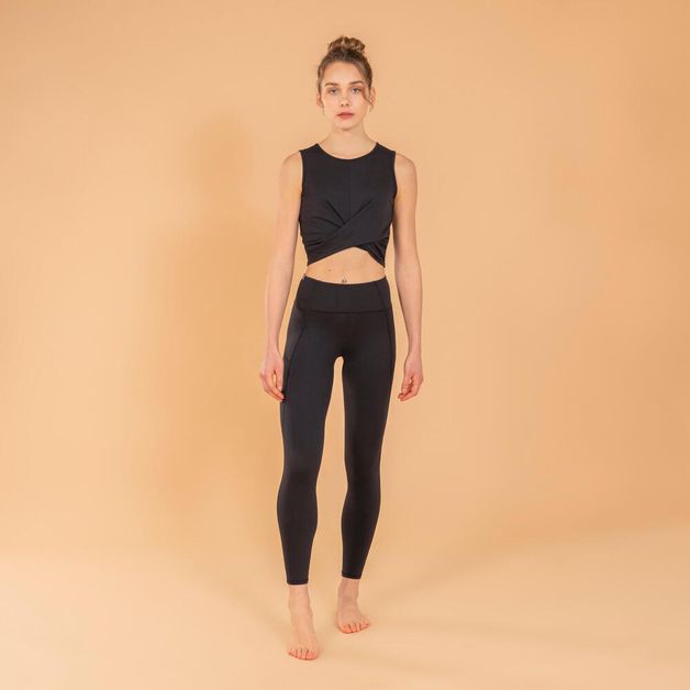Crop-top-yoga-brown-uk12---14---eu-l-Preto-GG