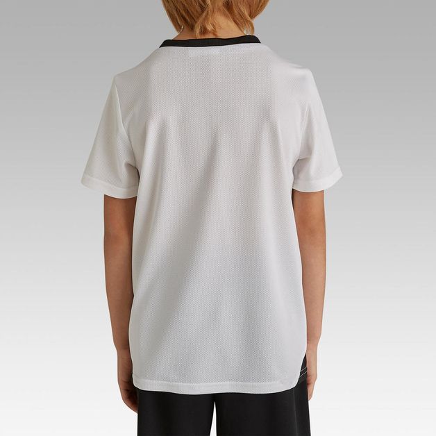 Camiseta-de-futebol-inf-f100-Branco-10-ANOS