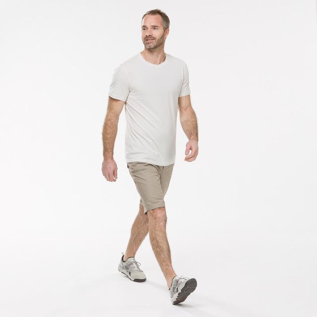 Bermuda-masculina-de-trilha-NH500-Regular-bege-38