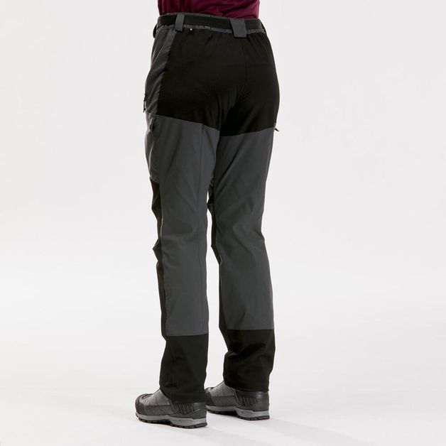 Calca-feminina-de-trekking-Trek-500-cinza-38