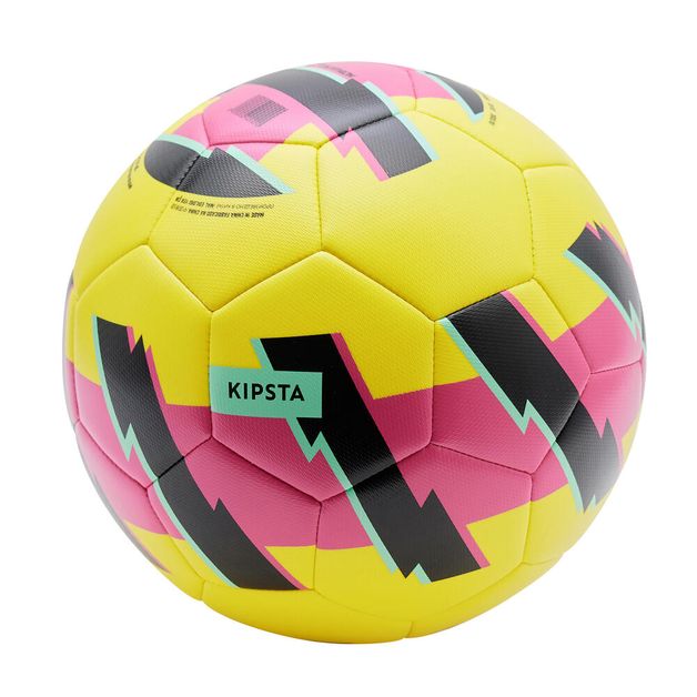 Bola de futebol de 145 mm amarela e laranja