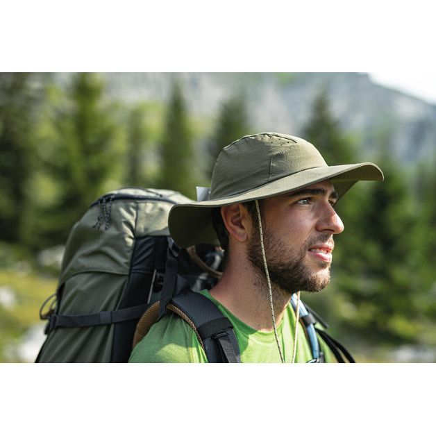 Chapeu-masculino-de-Trekking-TREK-500-anti-UV-caqui-56-58CM