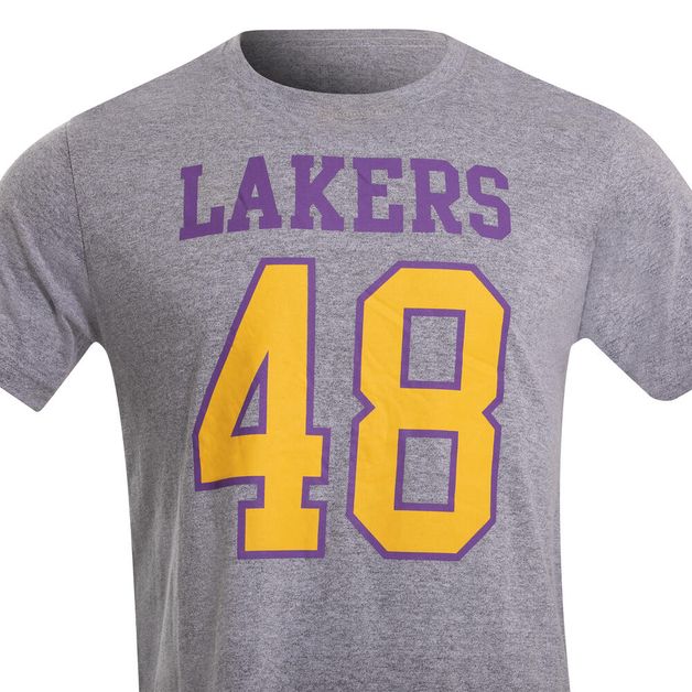 Camiseta-Masculina-de-Basquete-Lakers-cinza-GG