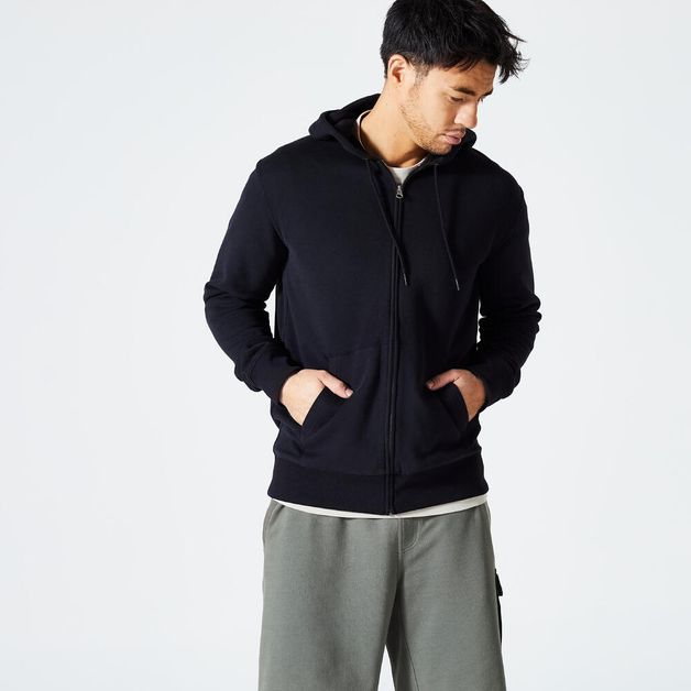Sweat-hood-zip-500-ess-3xl--chest-52---Preto-3G