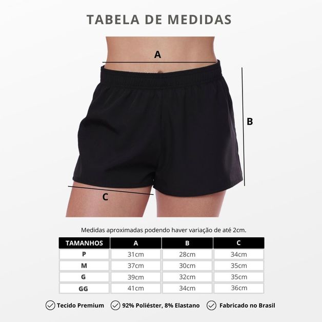 Mini Shorts Recortado Curto com detalhes Academia em Promoção na Americanas