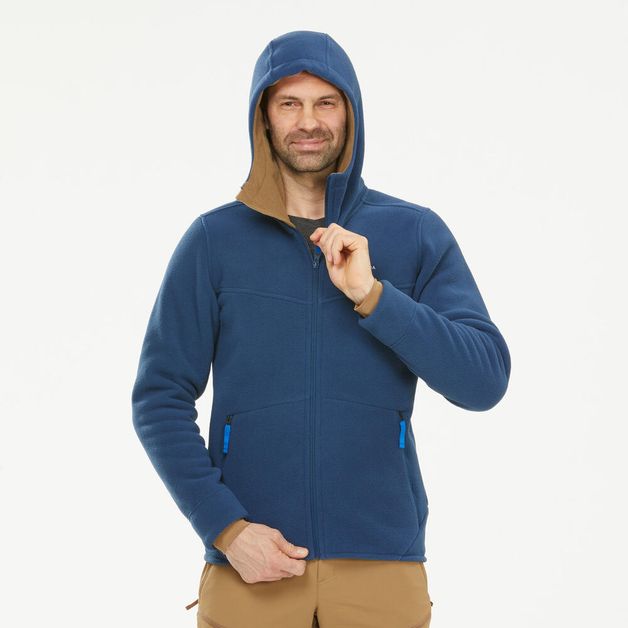 Blusa-fleece-masculina-de-trilha-SH100-Ultra-Warm-azul-3G