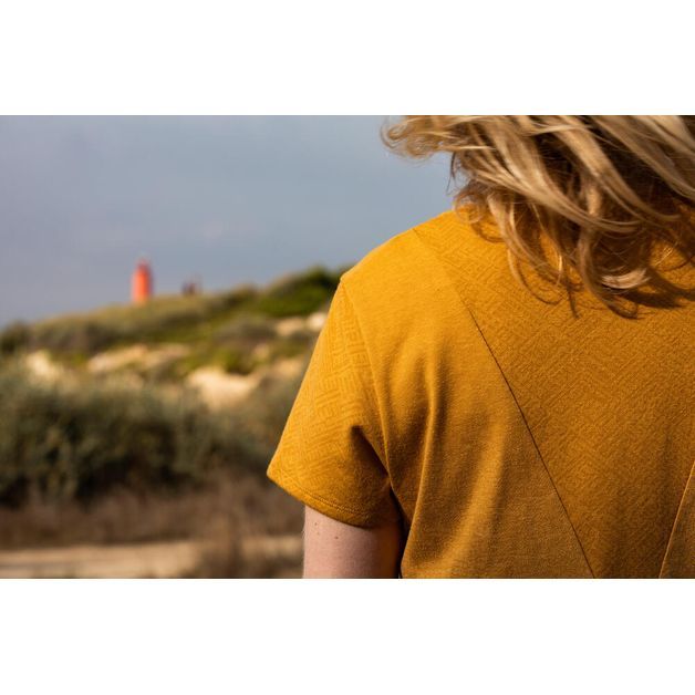 Camiseta-feminina-de-trilha-NH500-Laranja-GG