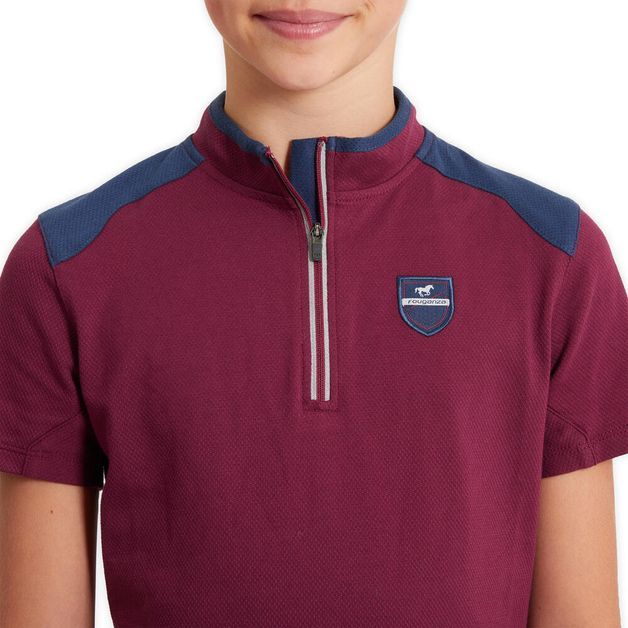 Camiseta-polo-infantil-hipismo-500-bordo-10-ANOS