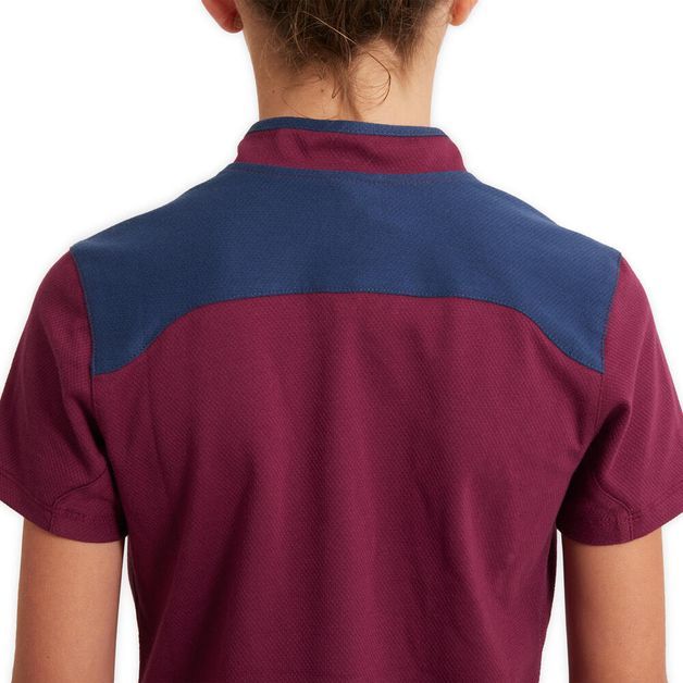 Camiseta-polo-infantil-hipismo-500-bordo-10-ANOS