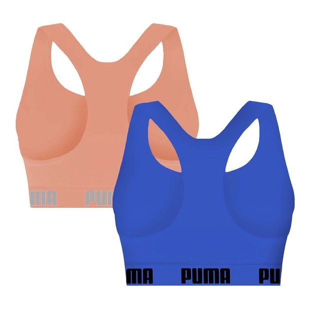 Kit Top Fitness Puma Nadador com Bojo - Feminino - 3 unidades em