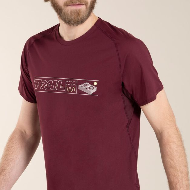 Camiseta-trail-masculina-turquesa-gg-Vinho-P