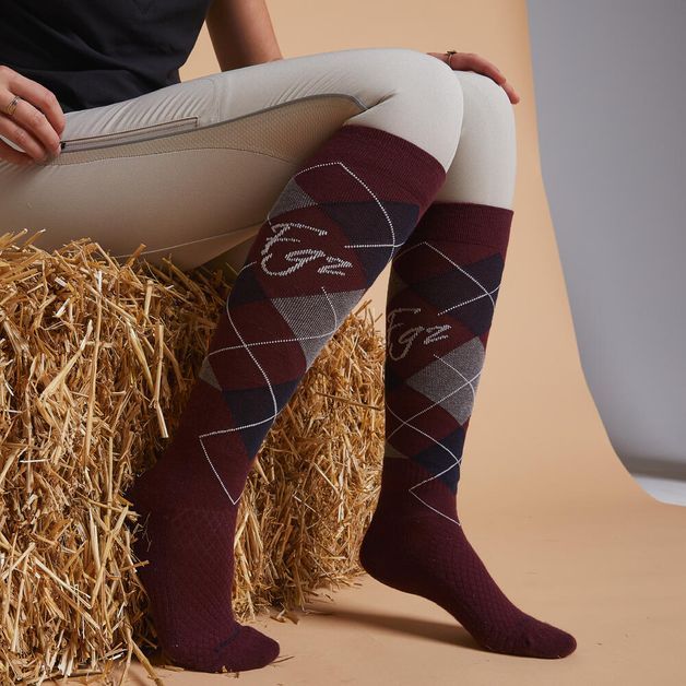 Sks-500-ad-socks-blk-uk-8.5-11-eu43-46-Burgundy-33-36