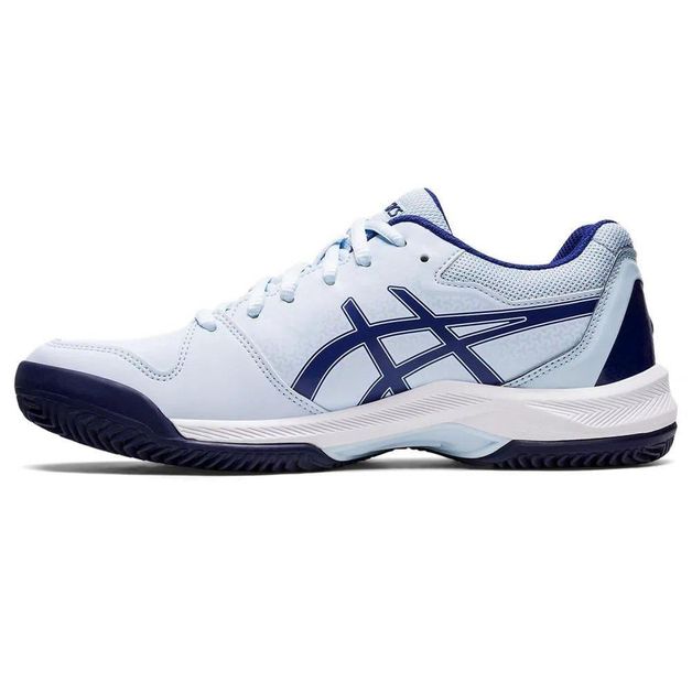 Tênis Asics Gel Dedicate 7 Clay Preto e Azul 