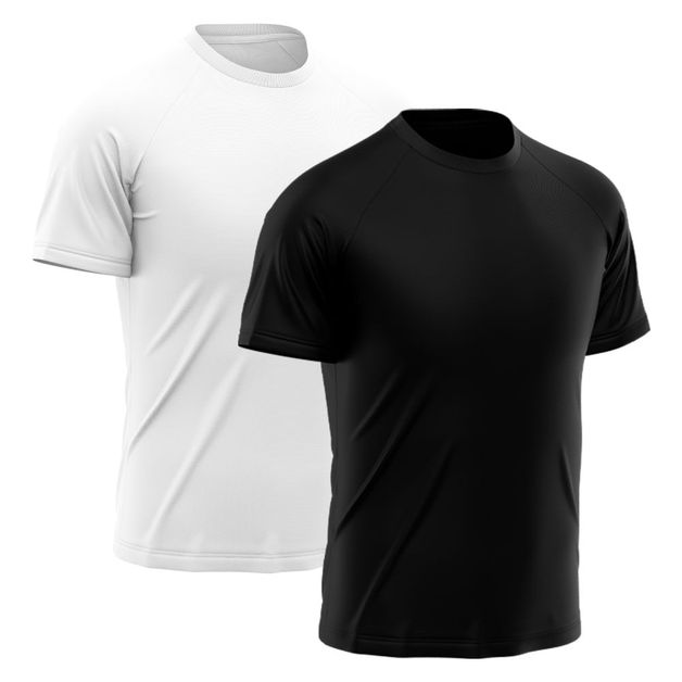 Kit 2 Camisetas Masculina Dry Fit Proteção Solar UV Térmica Camisa