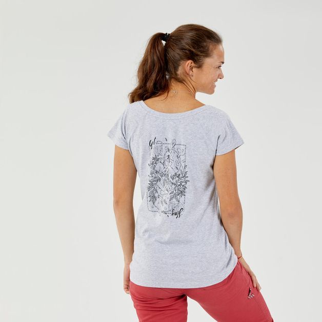 T-shirt-lady-500-bordeaux-t-uk6---eu-xs-Cinza-G