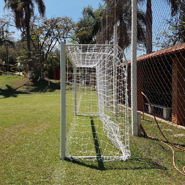 Par de Rede para Trave de Gol Futebol de Campo Fio 2 Tipo Véu