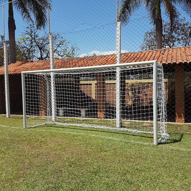 Par de Rede para Trave de Gol Futebol de Campo Fio 2 Tipo Véu