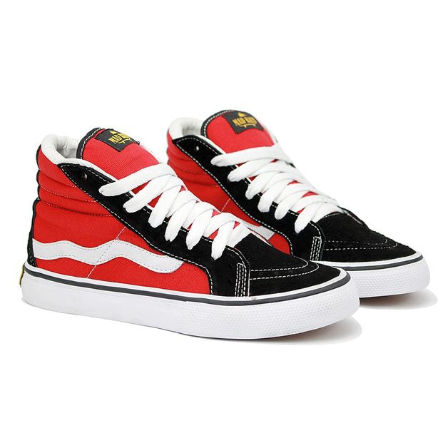 Tenis Mad Rats Hi Top Cano Longo Quadriculado