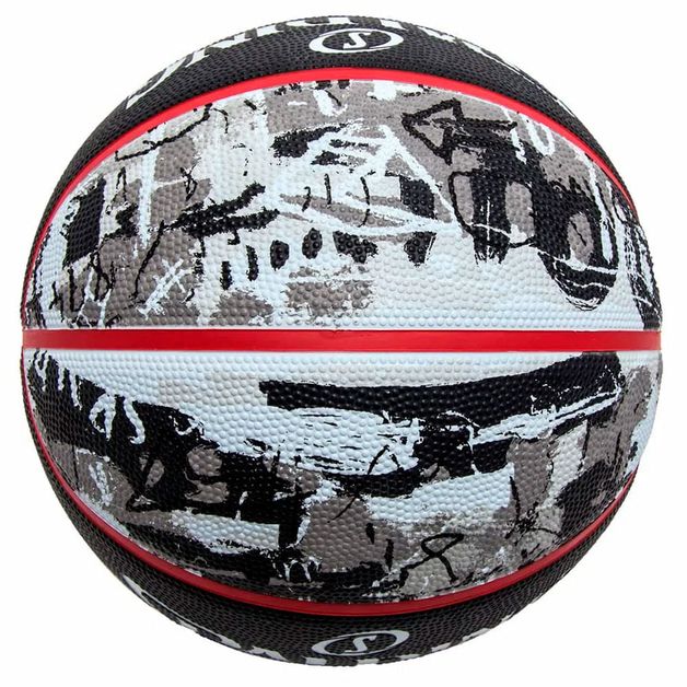 Bola de Basquete Spalding Graffiti Preto/vermelho